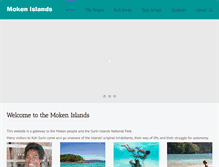 Tablet Screenshot of mokenislands.com